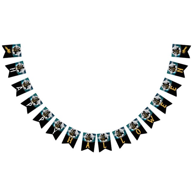 Spooky Spuk House Halloween-Party Wimpelkette (Alle)