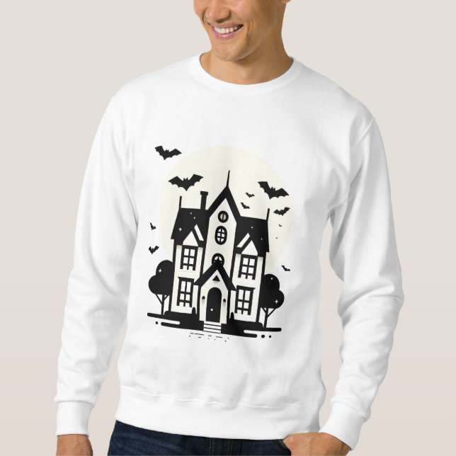 Spooky Spuk House Halloween Sweatshirt (Vorderseite)