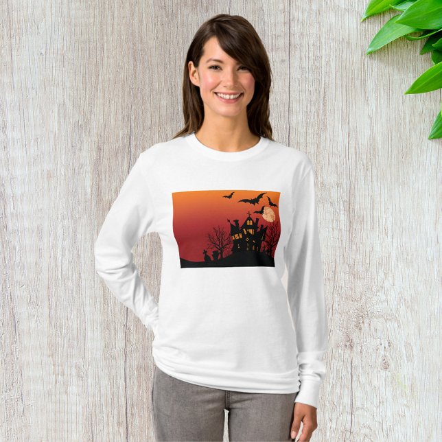 Spooky Spuk House Halloween T-Shirt (Von Creator hochgeladen)