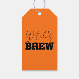 Spooky Spuk House & Hexe Silhouette | Geschenkanhänger