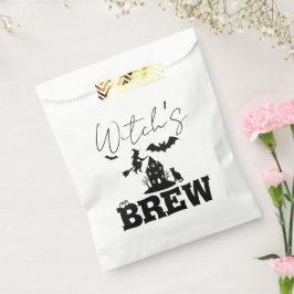 Spooky Spuk House & Hexe Silhouette | Geschenktütchen