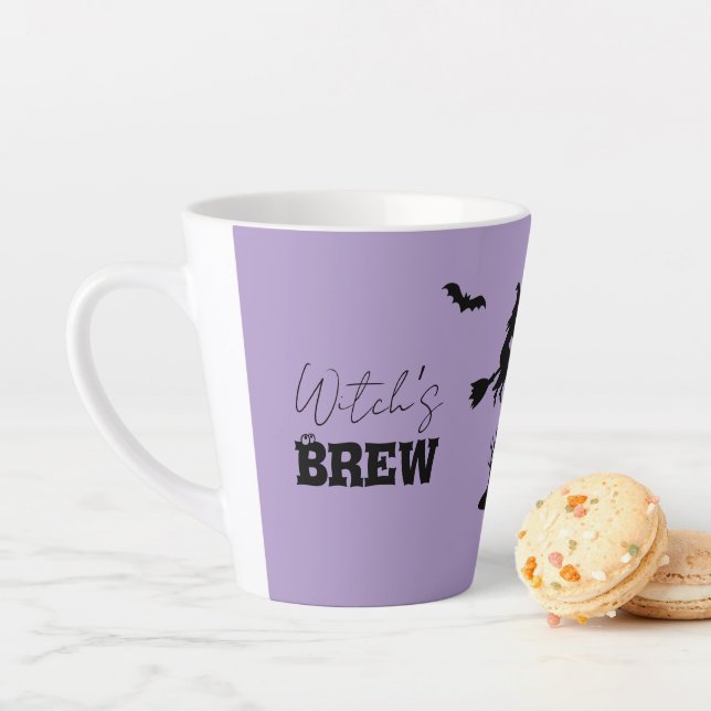 Spooky Spuk House & Hexe Silhouette | Milchtasse (Beispiel)