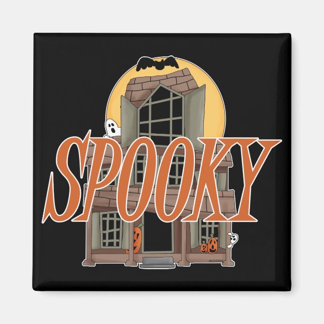 Spooky Spuk House Magnet (Vorne)