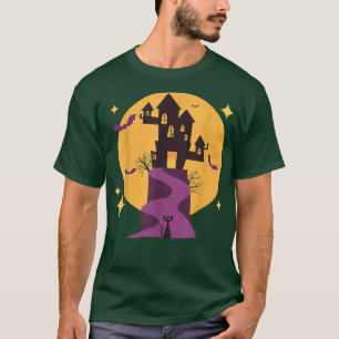 Spooky Spuk House MidCentury Moderne Katzen für Ha T-Shirt