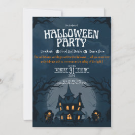 Spooky Spuk House Party laden Einladung