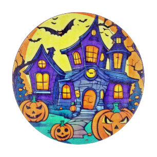 Spooky Spuk Mansion Art Schneidebrett