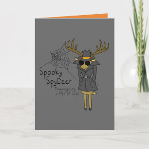 Spooky SpyDeer - Funny Halloween Grußkarte Karte