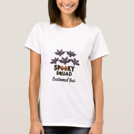 Spooky Squad 2025 Halloween Personalisiert T-Shirt