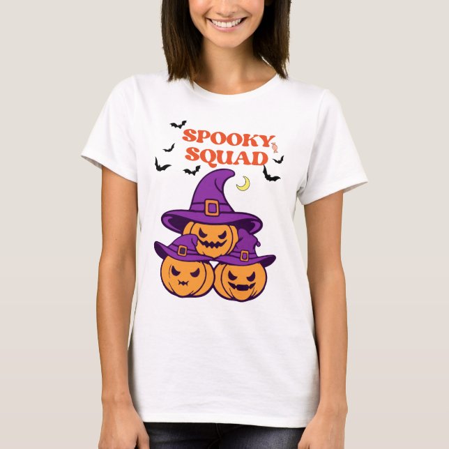 Spooky Squad Halloween T - Shirt (Vorderseite)