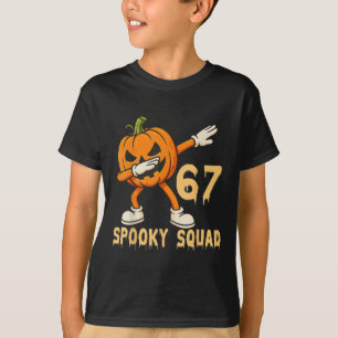Spooky Squad Kürbis 67 Halloween Meme 6 7 Zahlen T-Shirt