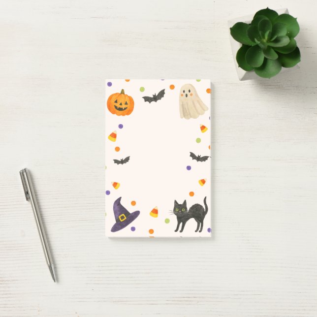 Spooky Stationery, Ghost & Pumpkin Post-it Klebezettel (Büro)