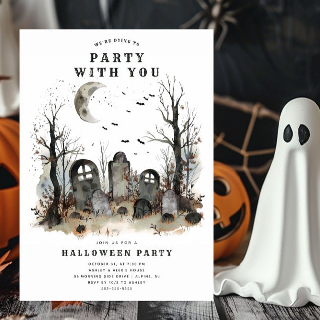 Spooky sterbend an Party Halloween Einladung (Von Creator hochgeladen)