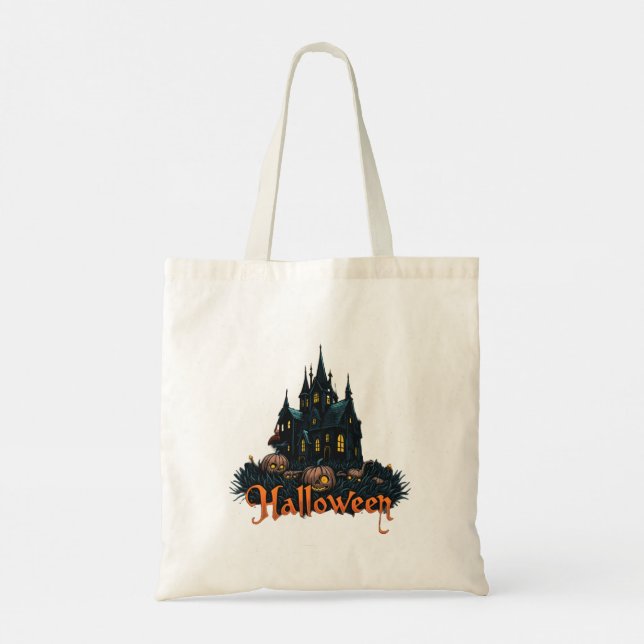 Spooky & Stylish Halloween Tote Bag Tragetasche (Rückseite)