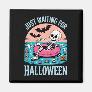 Spooky Summer Skeleton gerade Gewartet Kinder Magnet