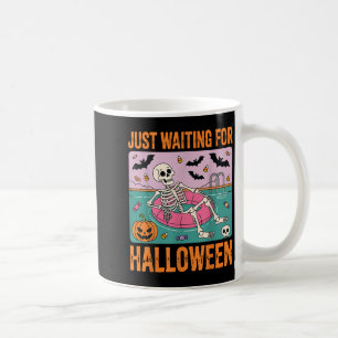 Spooky Summer Skeleton gerade zu Halloween Gewarte Kaffeetasse