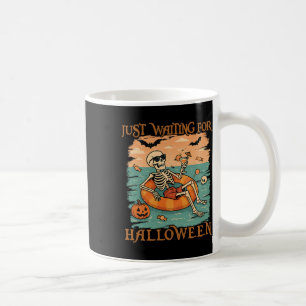 Spooky Summer Skeleton gerade zu Halloween Gewarte Kaffeetasse