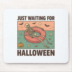 Spooky Summer Skeleton gerade zu Halloween Gewarte Mousepad