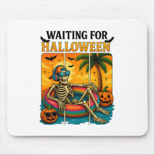Spooky Summer Skeleton gerade zu Halloween Gewarte Mousepad