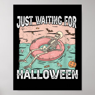 Spooky Summer Skeleton gerade zu Halloween Gewarte Poster