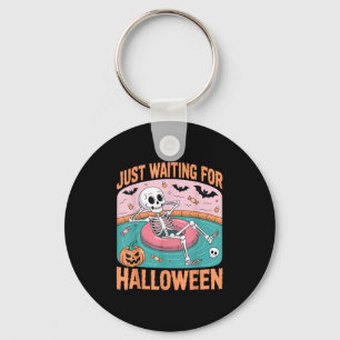 Spooky Summer Skeleton gerade zu Halloween Gewarte Schlüsselanhänger