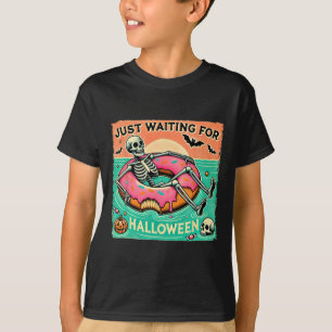 Spooky Summerween Skeleton gerade Gewartet für Hal T-Shirt