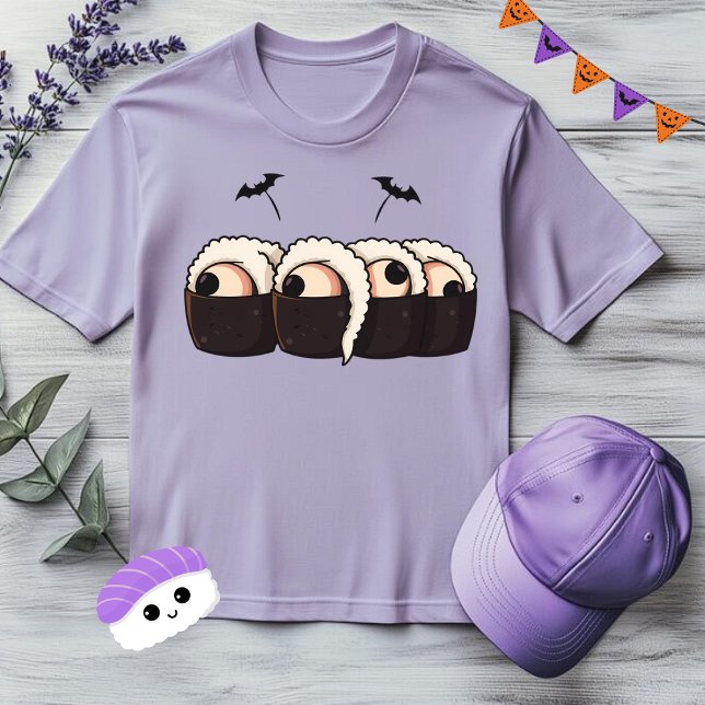 Spooky Sushi Niedliche Halloween-Küche T-Shirt (Von Creator hochgeladen)