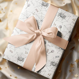 Spooky Süsse Baby Spider, Web & Halloween Candy Geschenkpapier