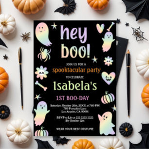 Spooky Sweet Ghost Birthday Einladung