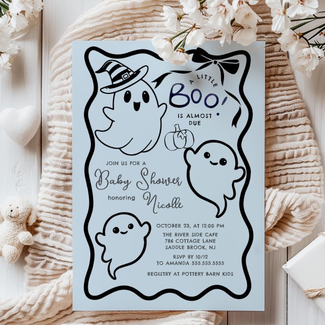Spooky Sweet Little Boo Baby Dusche Einladung (Von Creator hochgeladen)