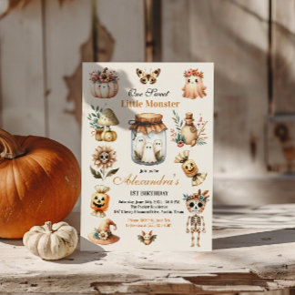 Spooky Sweet ONE Celebration Einladung
