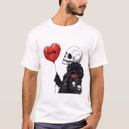 Spooky Sweetheart - Anpassbarer Schädel mit Ballon T-Shirt
