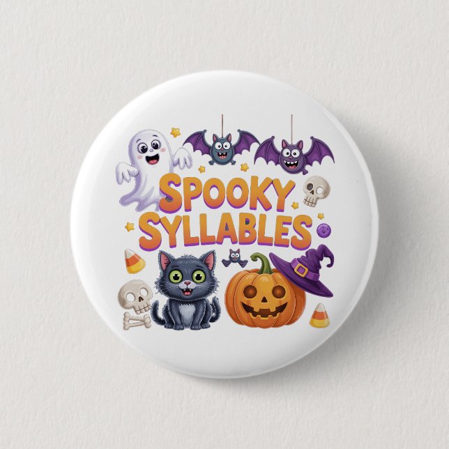 Spooky Syllables Button (Vorderseite)