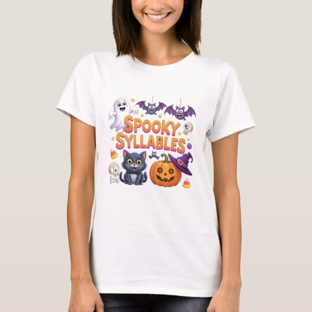 Spooky Syllables T-Shirt (Vorderseite)