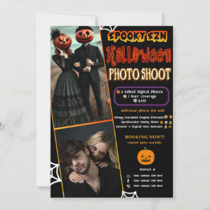 Spooky Szn Glow Halloween Foto Shoot Fotografie Einladung