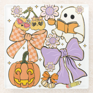 Spooky Teacher Halloween Glasuntersetzer