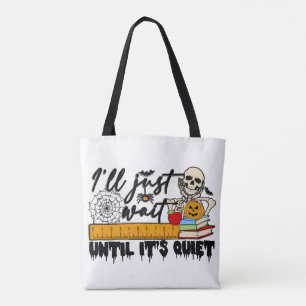Spooky Teacher Halloween Tote Bag