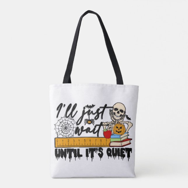 Spooky Teacher Halloween Tote Bag (Rückseite)