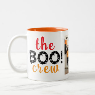Spooky The Boo Crew Halloween Familie Foto Zweifarbige Tasse