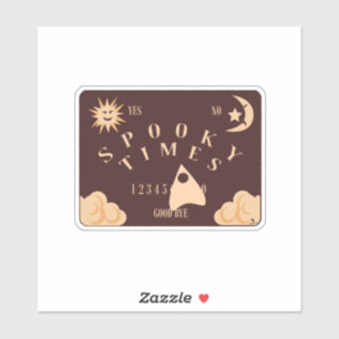 Spooky Times Spirit Board Halloween Design Aufkleber