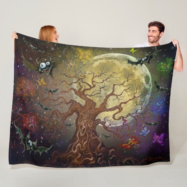 Spooky Tree Fleece Blanket (Beispiel)