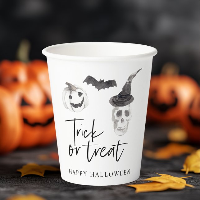 Spooky Trick oder Treat | HALLOWEEN-PARTY Pappbecher (Von Creator hochgeladen)