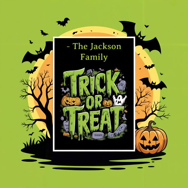 Spooky Trick oder Treatment Slime Halloween-Party  (Von Creator hochgeladen)