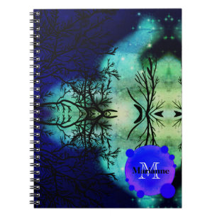 Spooky Twilight Forest Halloween Notizblock