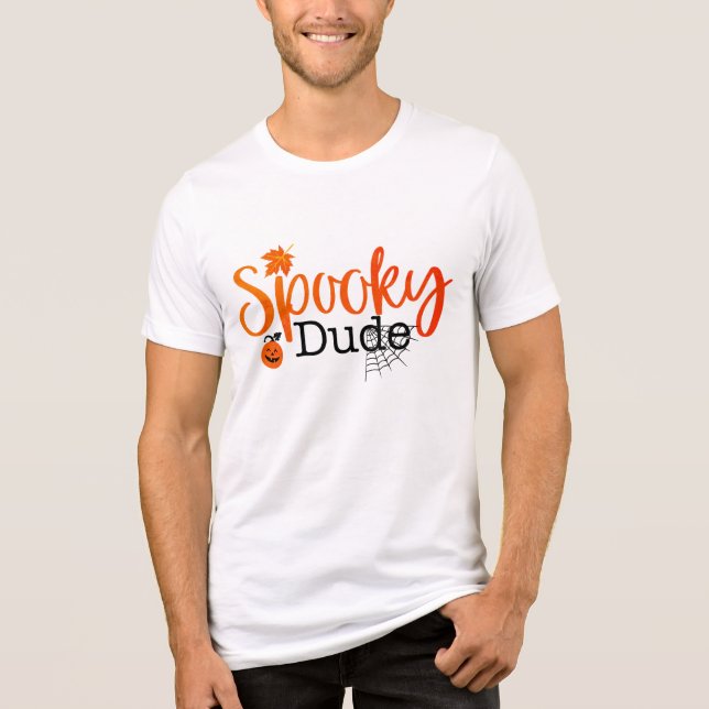 Spooky-Typ | Halloween Tri-Blend Shirt (Vorderseite)