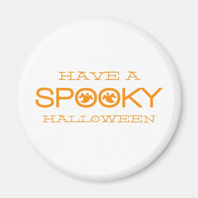 Spooky Typografie Halloween Magnet (Vorne)
