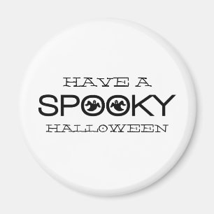 Spooky Typografie Halloween Magnet