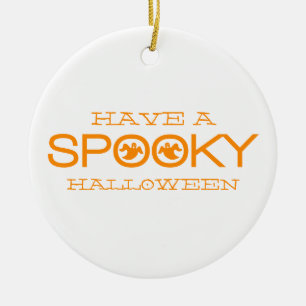 Spooky Typografie Halloween Ornament