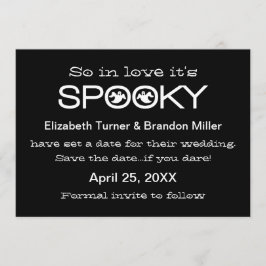 Spooky Typografie Halloween Save the Date