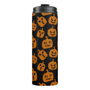 Spooky und Lächeln Pumpkin Thermal Tumbler Thermosbecher