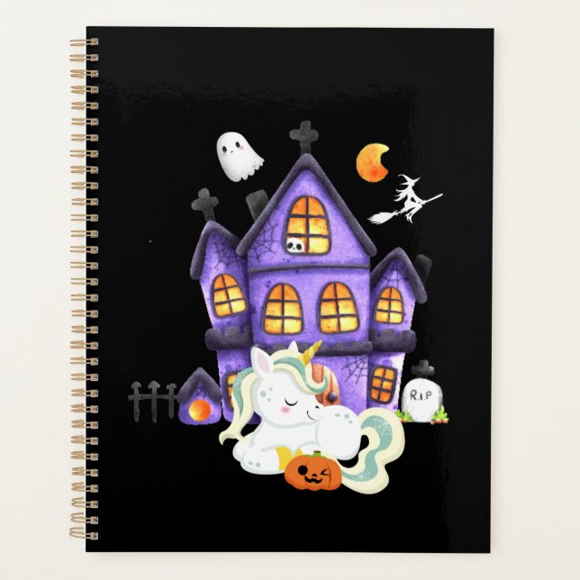 Spooky Unicorn Planer (Vorderseite)